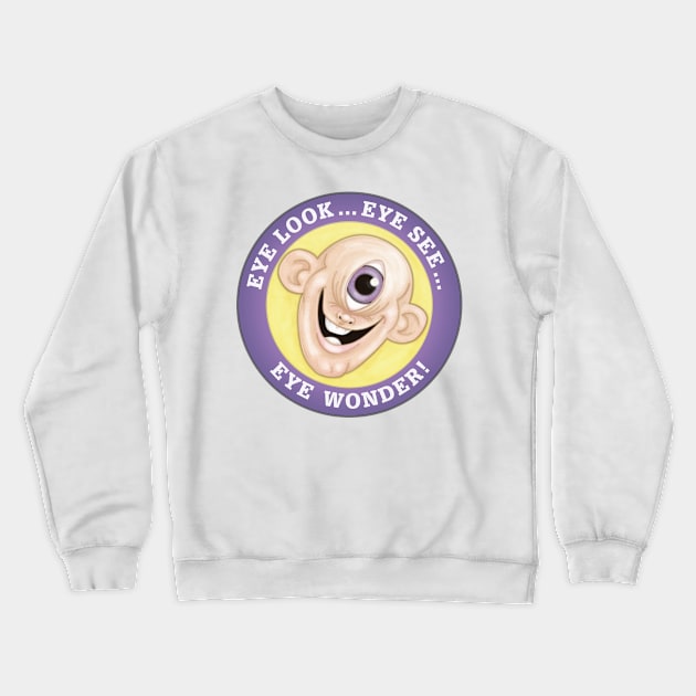 LookSee Crewneck Sweatshirt by hideedoodle